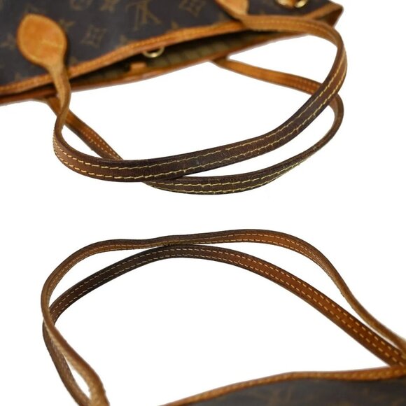 LOUIS VUITTON Neverfull PM Shoulder Bag Monogram Leather Brown - Picture 11 of 16